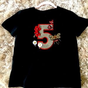 Black Tee w/Embellishments